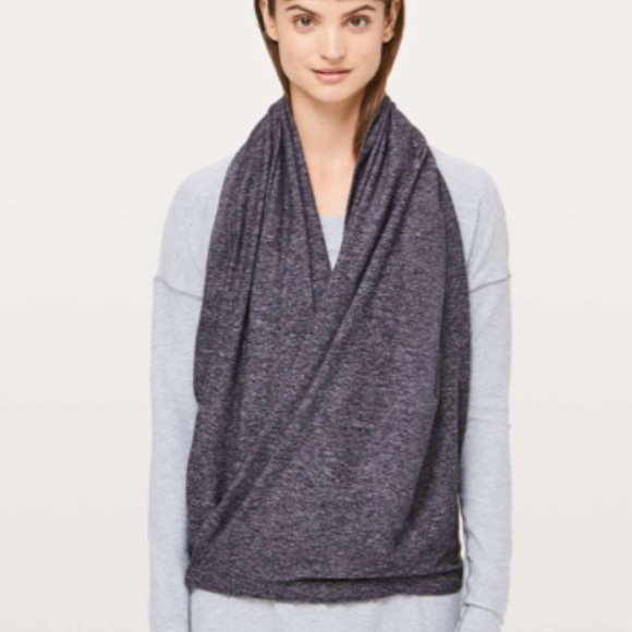 Lululemon Vinyasa Scarf *Rulu Heathered Purple Quartz LIKE NEW - Picture 4 of 7